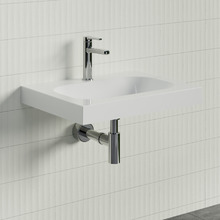 Stadium Accessible 600mm Gloss White Composite Wall Hung Basin